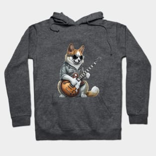 Dog Playing Guitar Hoodie